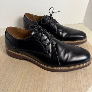 Nunn Bush Comfort Gel Black Dress Shoes Mens 12M Lace Up